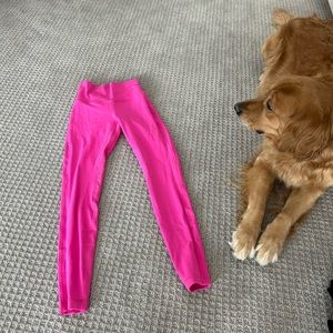 Lululemon pink double lined leggings size 6 align leggings never worn